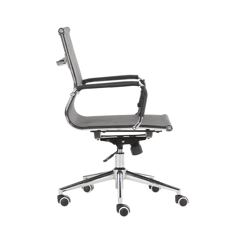 Y-572-L Mid back chromed steel frame mesh office chair