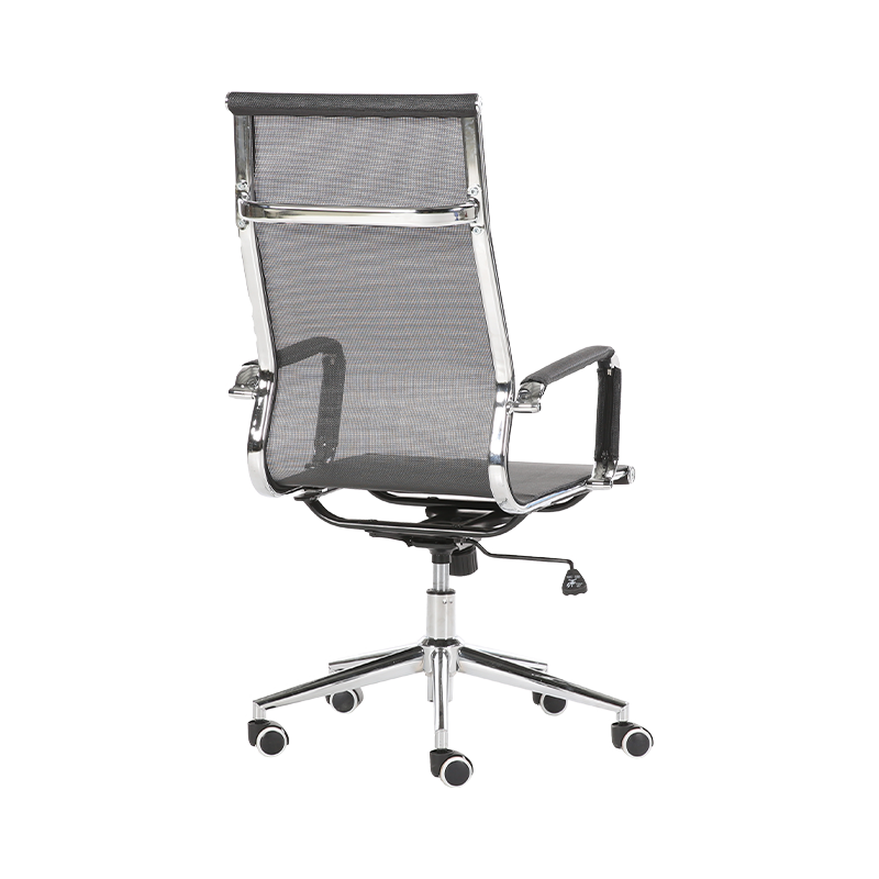 Y-572-H High back chromed steel frame mesh office chair