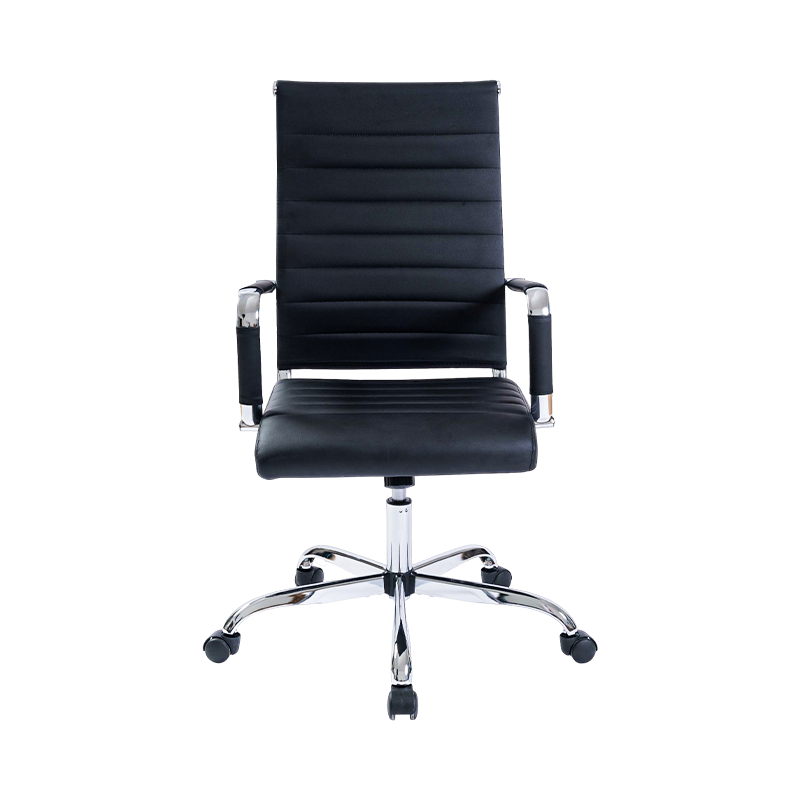 Y-574-A WHITE/BLACK High back executitive chair with small package