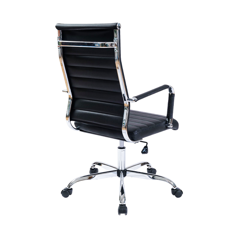 Y-574-A WHITE/BLACK High back executitive chair with small package