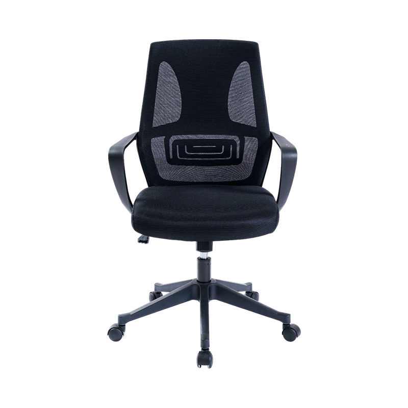 Y-067-B-L Mid back mesh office chair with fixed lumbar support